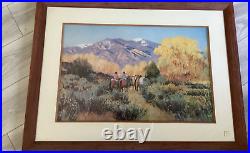 Magic of Taos by Valerie Graves Vintage Frame 26X35Signed