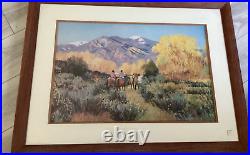 Magic of Taos by Valerie Graves Vintage Frame 26X35Signed