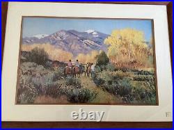 Magic of Taos by Valerie Graves Vintage Frame 26X35Signed