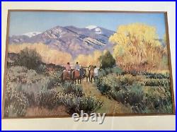 Magic of Taos by Valerie Graves Vintage Frame 26X35Signed