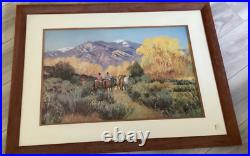 Magic of Taos by Valerie Graves Vintage Frame 26X35Signed