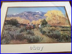 Magic of Taos by Valerie Graves Vintage Frame 26X35Signed