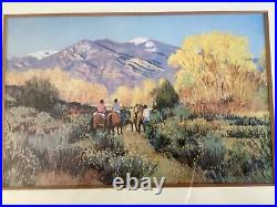 Magic of Taos by Valerie Graves Vintage Frame 26X35Signed