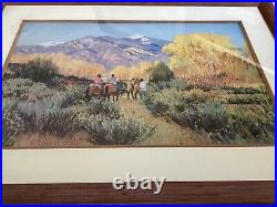 Magic of Taos by Valerie Graves Vintage Frame 26X35Signed