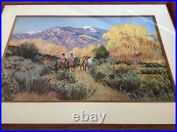 Magic of Taos by Valerie Graves Vintage Frame 26X35Signed