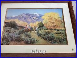 Magic of Taos by Valerie Graves Vintage Frame 26X35Signed