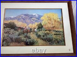 Magic of Taos by Valerie Graves Vintage Frame 26X35Signed