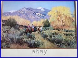 Magic of Taos by Valerie Graves Vintage Frame 26X35Signed