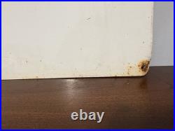 Marathon Oil Company Vintage Painted Metal Oil Industry Sign Oregon Basin