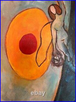 Marc Chagall painting, oil on canvas, signed & stamped