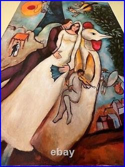 Marc Chagall painting, oil on canvas, signed & stamped