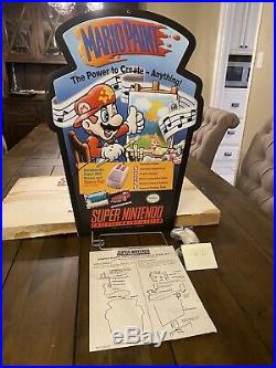 Mario Paint Collector 1992 Vintage Signage Store Display Snes Sign