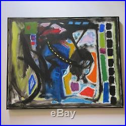 Mary Cane Robinson Painting Abstract Expressionism Modernism Vintage 1970's Pop