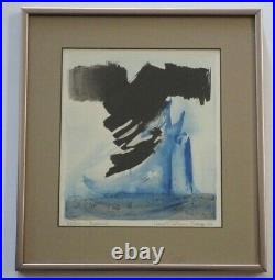 Masterful Painting 1970's Abstract Expressionism Signed Italy Modernism Vintage