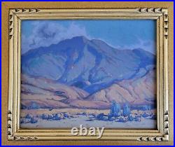 Matthew Reynolds Listed California Plein Air Desert Mountain Oil Painting Signed