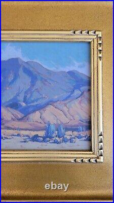 Matthew Reynolds Listed California Plein Air Desert Mountain Oil Painting Signed