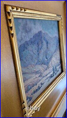 Matthew Reynolds Listed California Plein Air Desert Mountain Oil Painting Signed