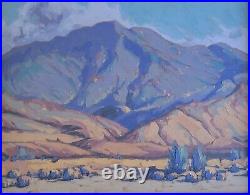 Matthew Reynolds Listed California Plein Air Desert Mountain Oil Painting Signed