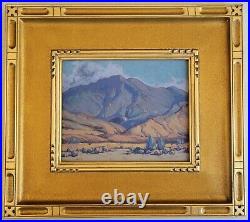 Matthew Reynolds Listed California Plein Air Desert Mountain Oil Painting Signed