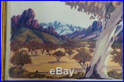 Maurice Namatjira Australian Aboriginal Hermannsburg Watercolour Painting