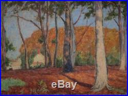 Merritt Signed Painting Antique Masterful Impressionist Vintage Landscape Old
