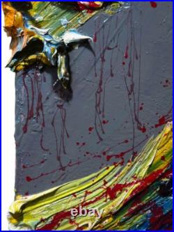 Modern Original Oil? Painting? Vintage? Impressionist? Art Actor Signed Abstract A