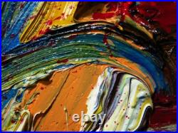 Modern Original Oil? Painting? Vintage? Impressionist? Art Actor Signed Abstract A