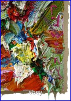 Modern Original Oil? Painting? Vintage? Impressionist? Art Actor Signed Abstract A