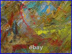 Modern Original Oil? Painting? Vintage? Impressionist? Art Realism Signed Abstract A