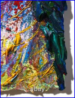 Modern Woman Girl Art Signed Female Oil Painting Abstract Portrait Vintage Deco