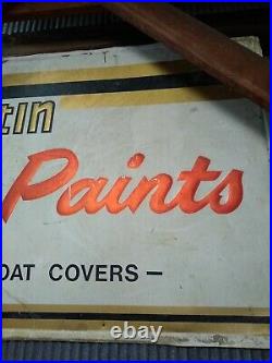 Mt Vernon Marion Illinois vintage metal Jim Martin Paint Sign /vanex/ PPG