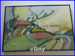 Mueller Painting 1970 Abstract Expressionism Landscape Modernism Vintage Unique