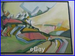 Mueller Painting 1970 Abstract Expressionism Landscape Modernism Vintage Unique