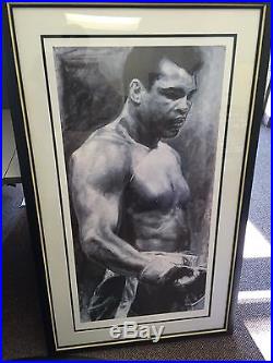 Muhammad Ali Stephen Holland Lithograph Painting, Hand signed #'d 424/1000 JSA