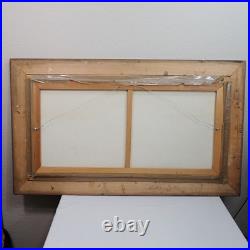 Neal Butcher Signed 43x26 Desert Mountain Scene Saguaro Oil Painting Framed Vtg Neal Butcher Signed 43x26 Desert Mountain Scene Saguaro Oil Painting Framed Vtg