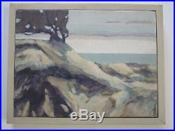 Nelson Signed Vintage California Painting American Impressionist Coastal Beach