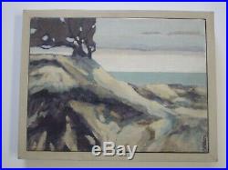 Nelson Signed Vintage California Painting American Impressionist Coastal Beach