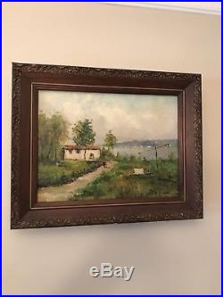 Nice Vintage Oil Painting Signed And Framed