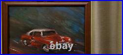 ORIGINAL American Classic Vintage Red Chevy Race Chevrolet CAR PAINTING M Kravt