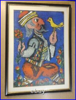 ORIGINAL VINTAGE Jewish Painting, Unique Brush Strokes? 1 Of A Kind, Colorful