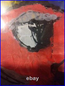ORIGINAL VINTAGE Jewish Painting, Unique Brush Strokes? 1 Of A Kind, Colorful