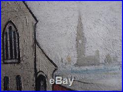 ORIGINAL Vintage Oil Painting Northern School Signed and Dated L S Lowry 1960