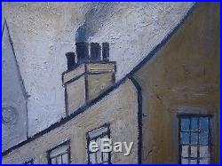 ORIGINAL Vintage Oil Painting Northern School Signed and Dated L S Lowry 1964