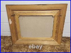 Oil Painting Flowers In Vase Framed Canvas 27 x 33 Stil Life Signed Raddatz Vtg