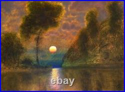 Oil Painting Landscape Western Vintage Antique Impressionist Turner MAX COLE