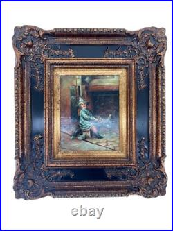 Oil Painting Vintage Sign By The Artist Ornate Museum Style #1