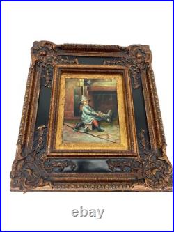 Oil Painting Vintage Sign By The Artist Ornate Museum Style #1
