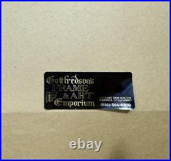 Oil Painting of Fox Hunt Scene Framed 42 x 30 artist signed Adam-Vintage