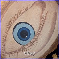 Optometrist Trade Sign Vintage Metal Painted tin 36