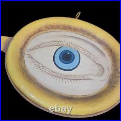 Optometrist Trade Sign Vintage Metal Painted tin 36
